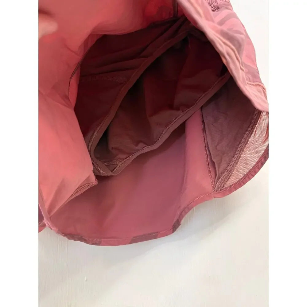 Lululemon Hotty Hot Pink Camo Shorts Sz 12 Tall GS